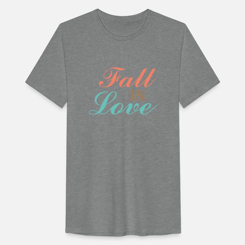 Font design for the word "fall in love"