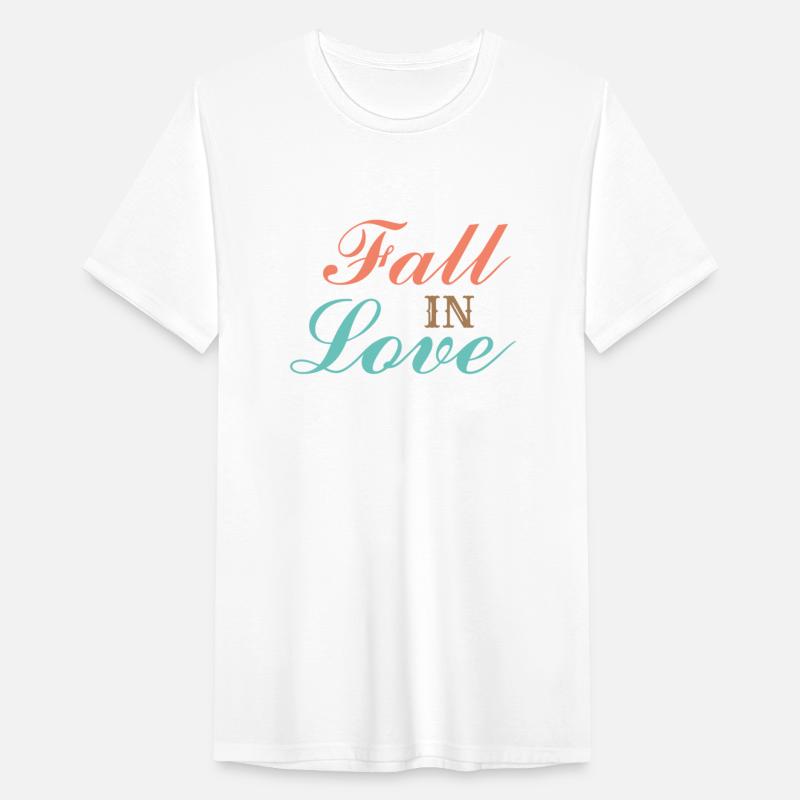 Font design for the word "fall in love"
