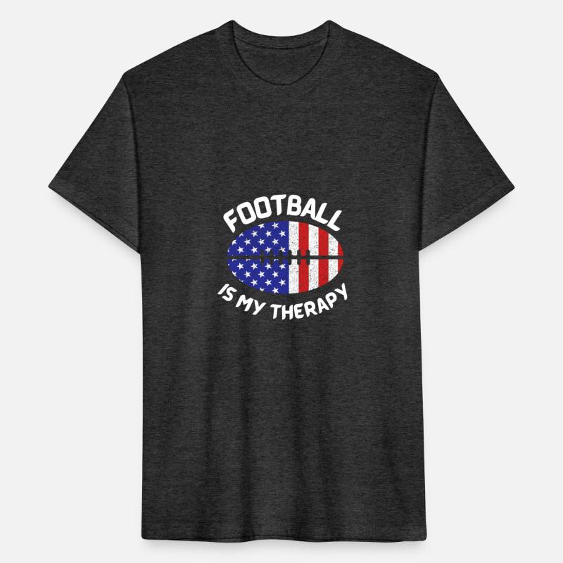 Football is my therapy with textured American ball