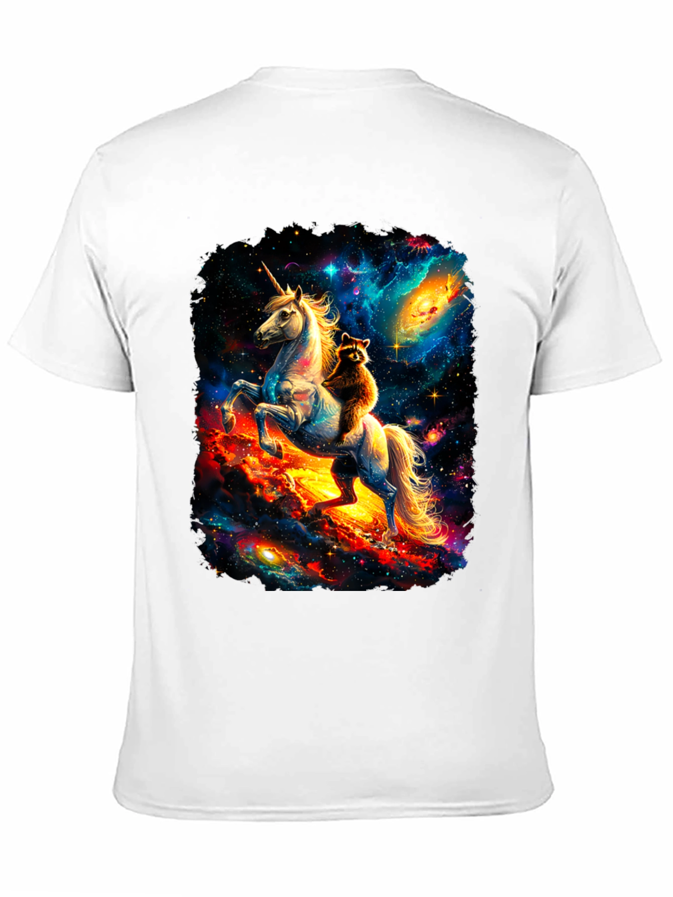Cosmic Unicorn & Raccoon Graphic Tee