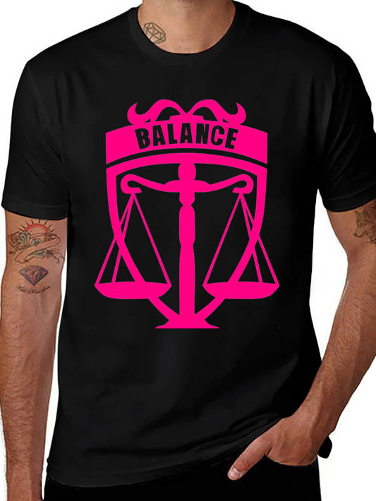 Balance Graphic Black T-Shirt