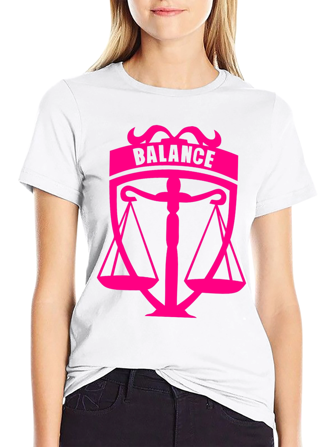 Balance Graphic Black T-Shirt