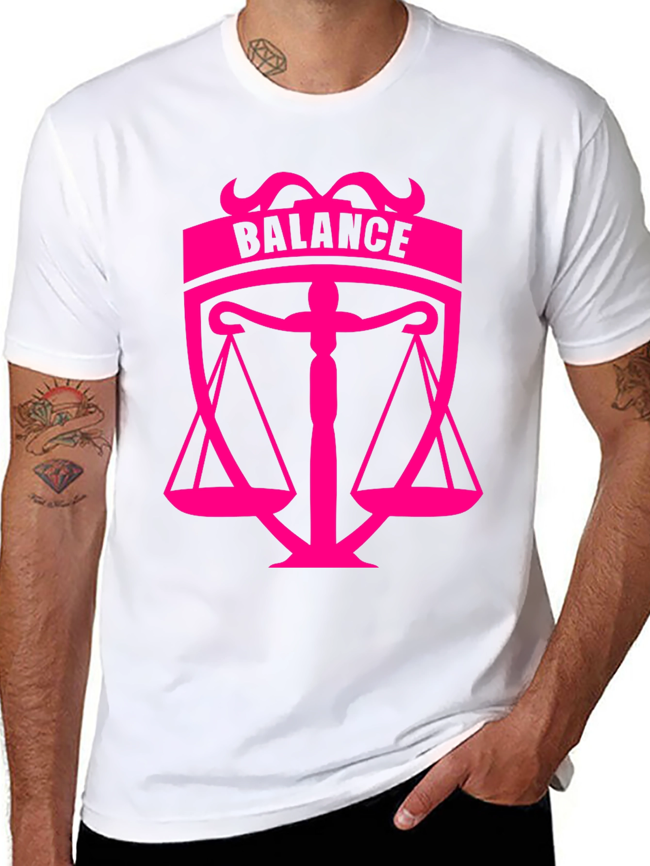 Balance Graphic Black T-Shirt