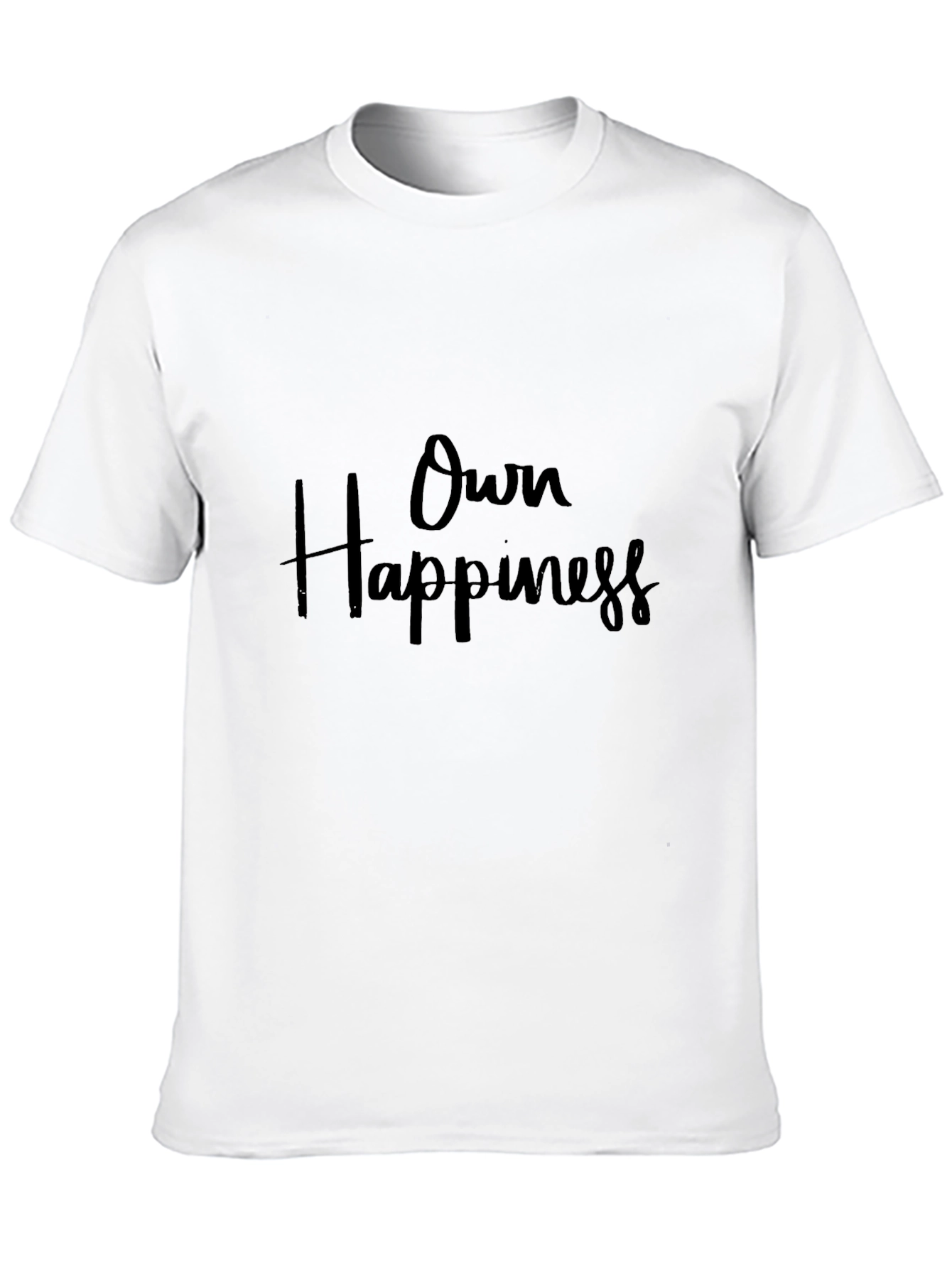Own Happiness Black Graphic Tee