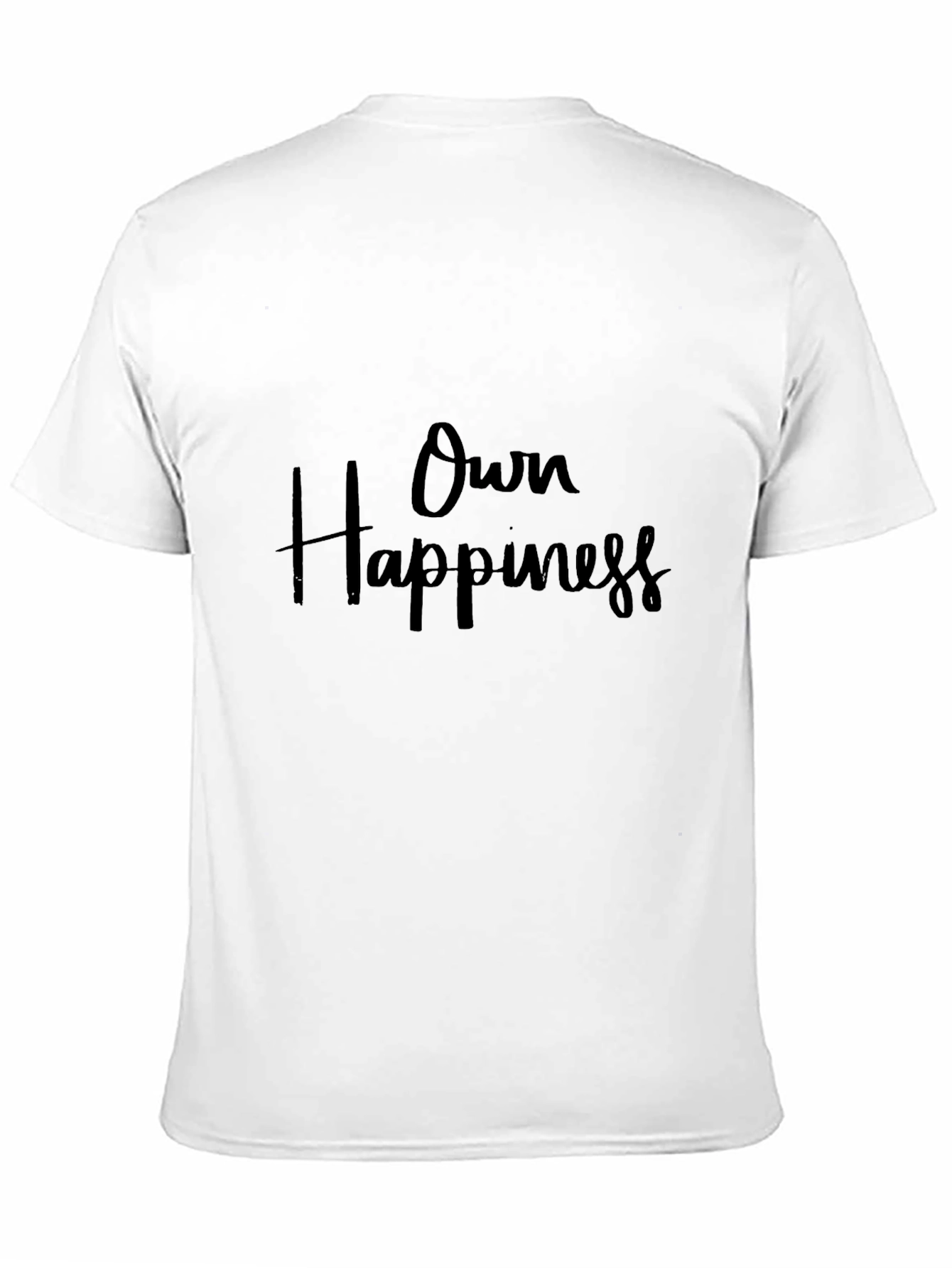 Own Happiness Black Graphic Tee