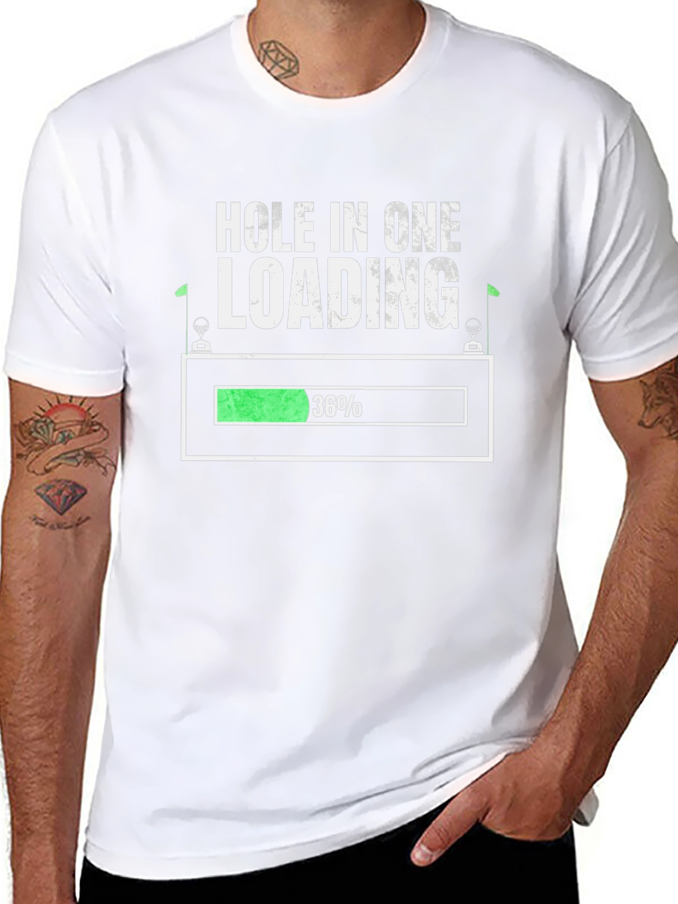 Hole In One Loading T-Shirt Golf Tee