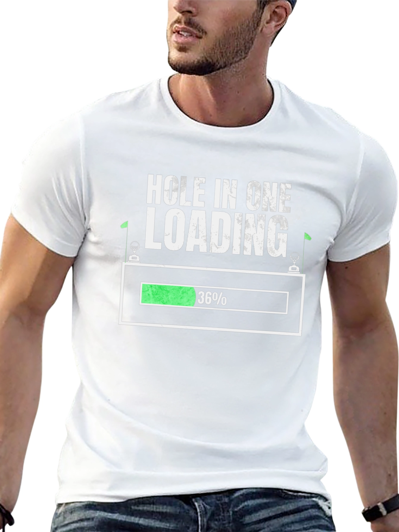 Hole In One Loading T-Shirt Golf Tee