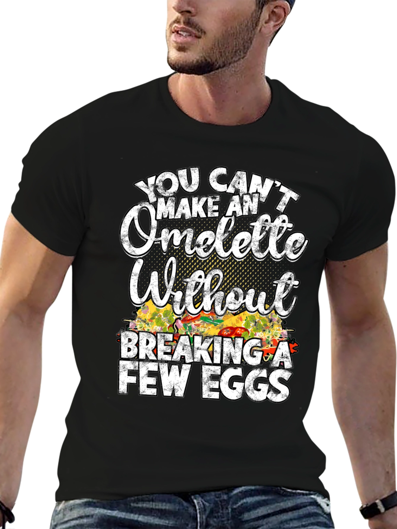 Funny Omelette Graphic T-Shirt - Chef Gift
