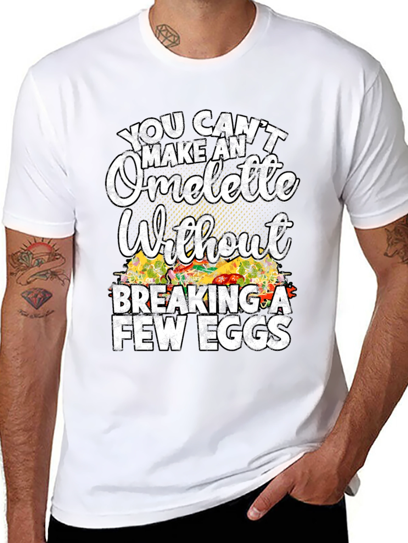 Funny Omelette Graphic T-Shirt - Chef Gift
