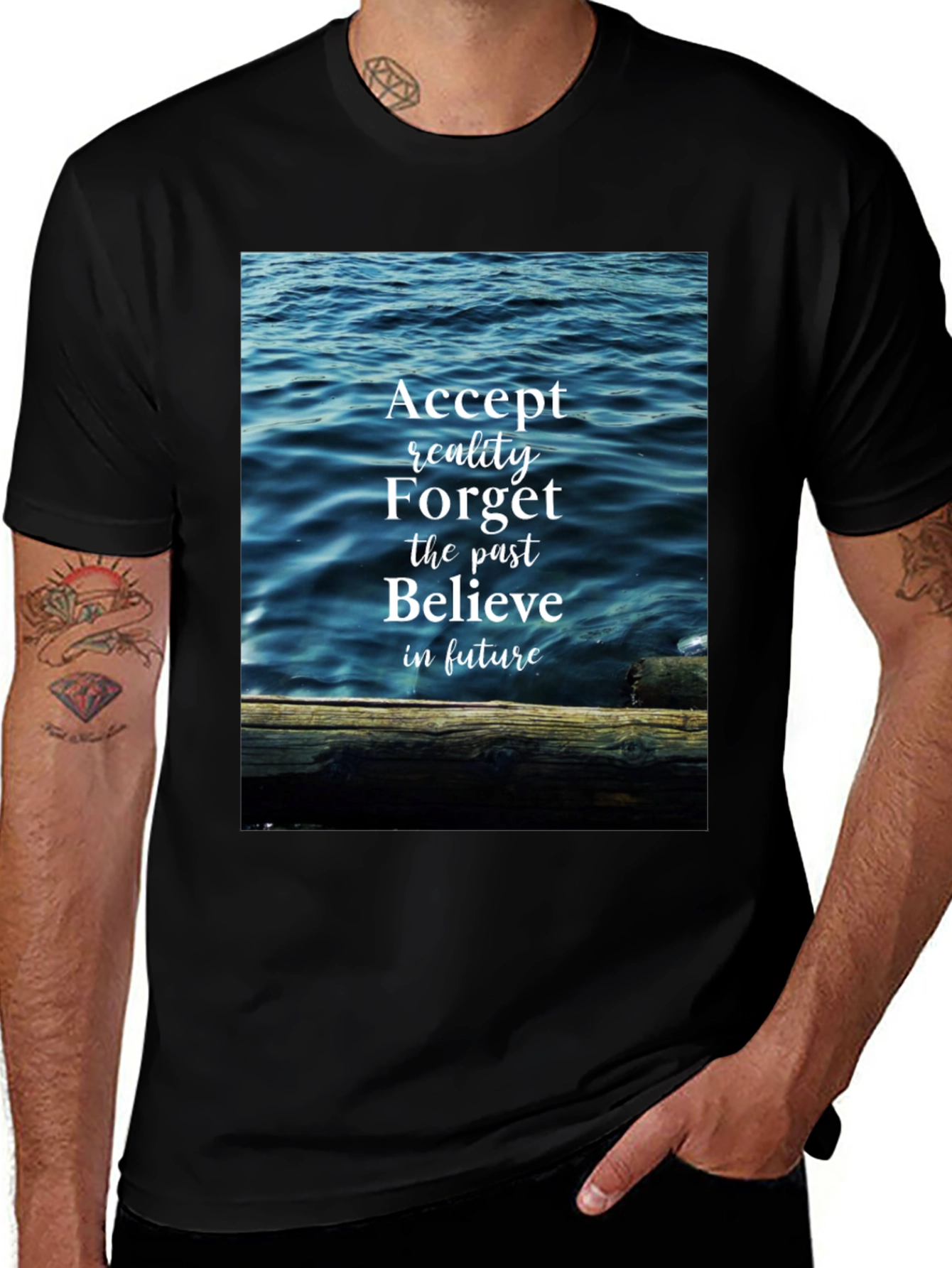 Inspirational Ocean Graphic T-Shirt