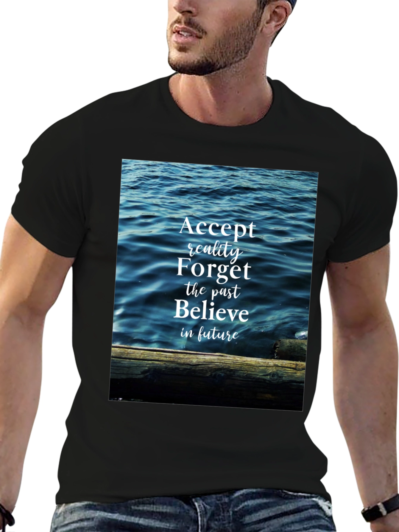 Inspirational Ocean Graphic T-Shirt