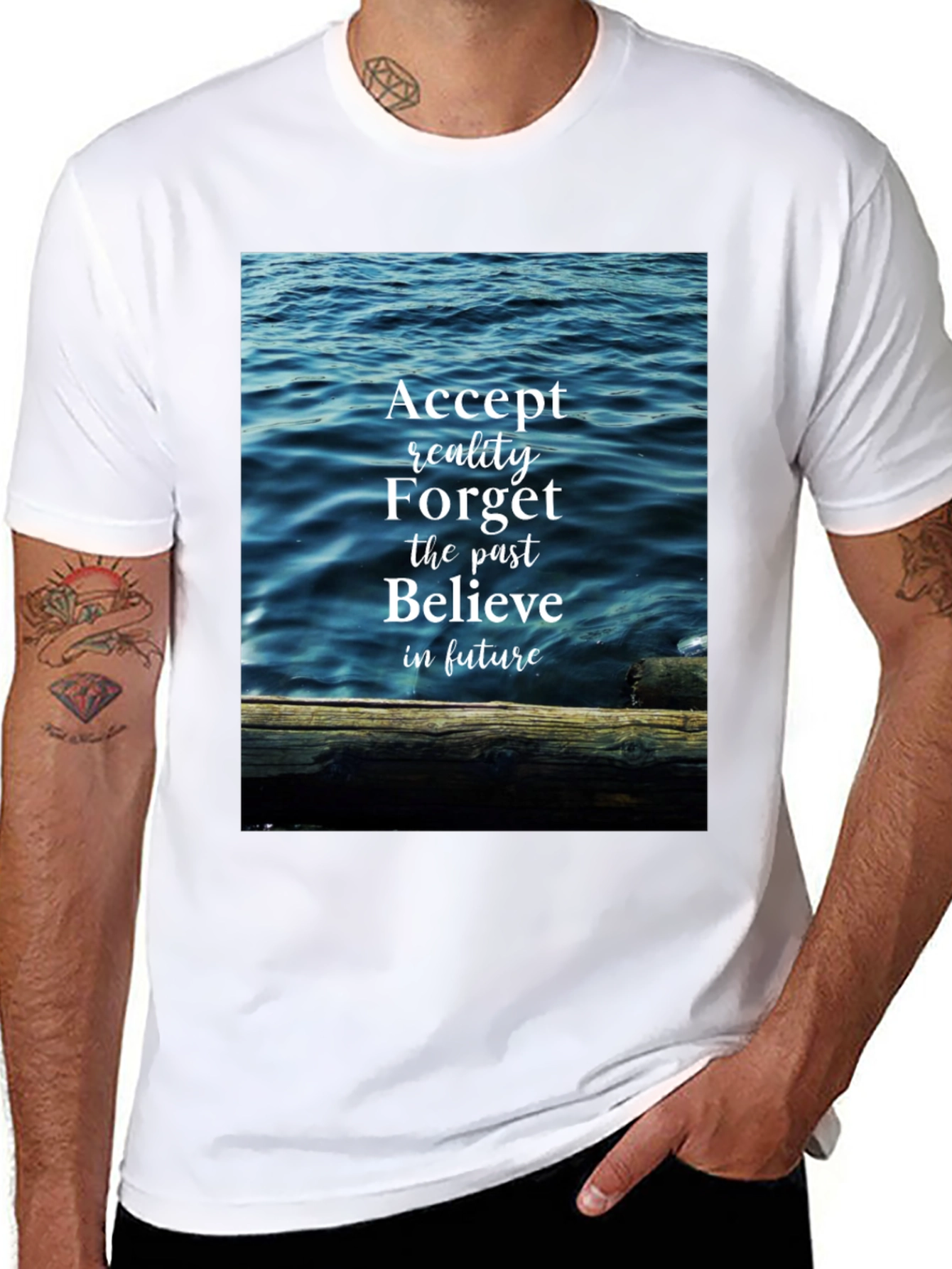 Inspirational Ocean Graphic T-Shirt