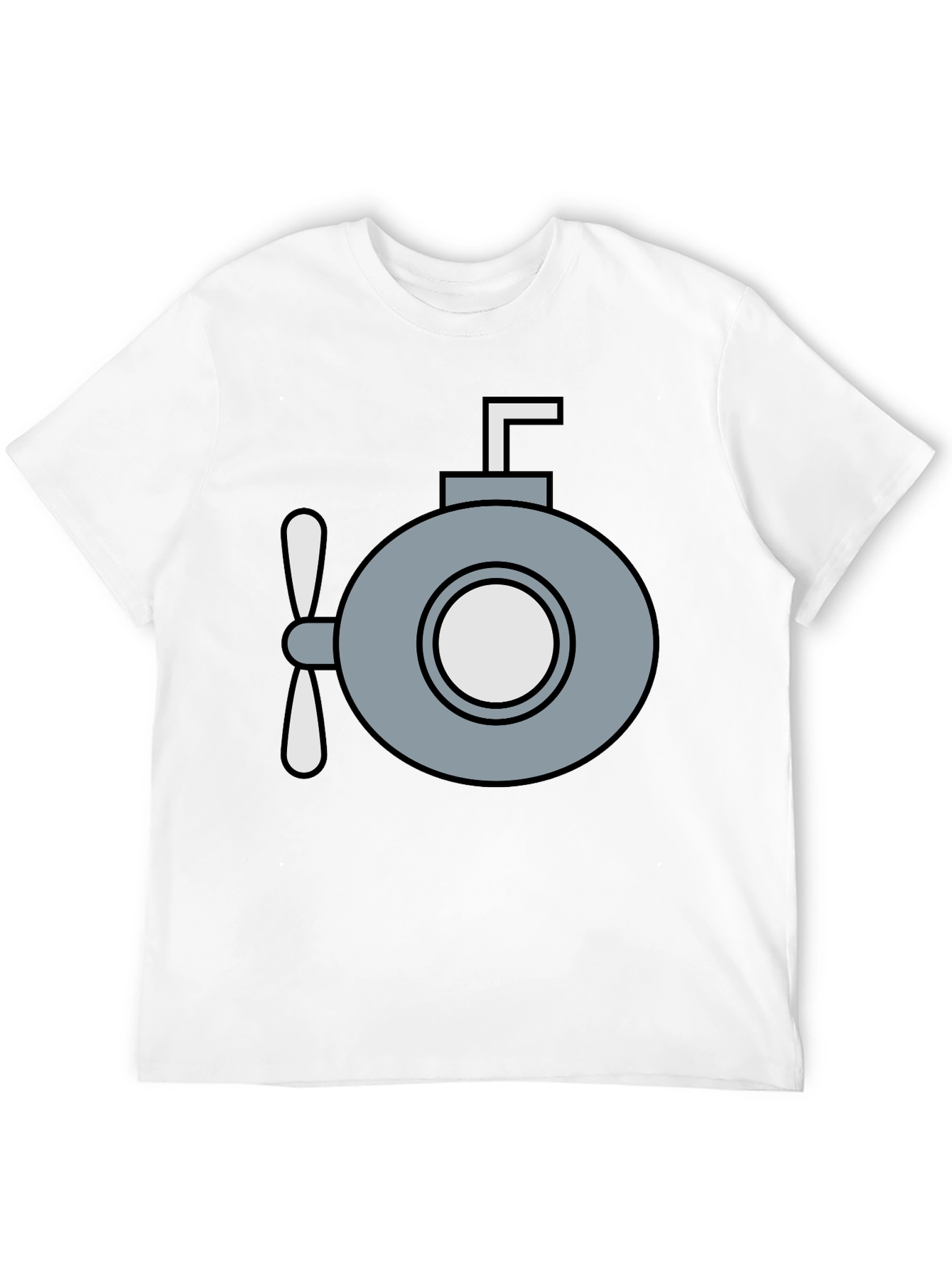 Submarine Graphic T-Shirt - Quirky Navy Style