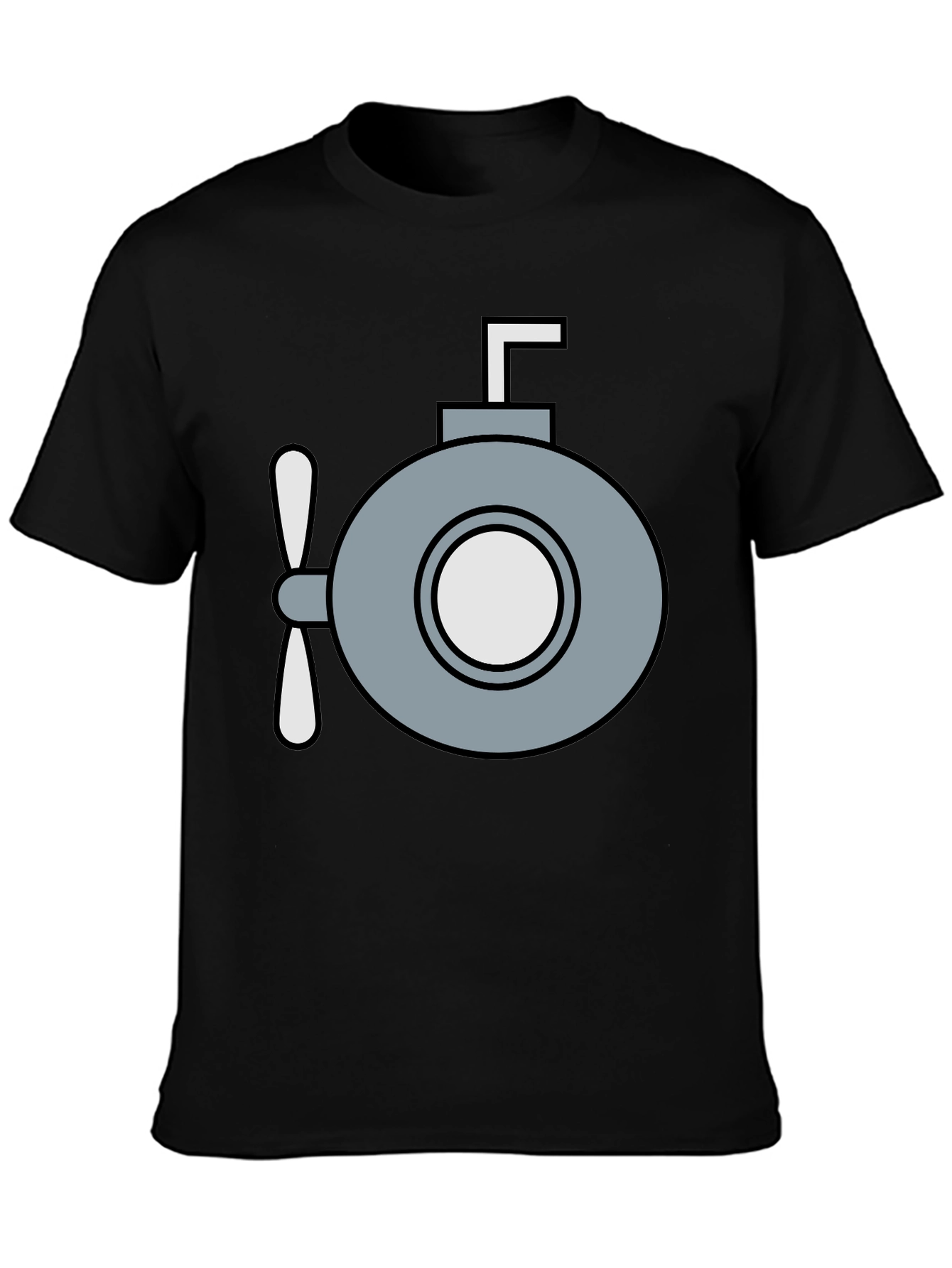 Submarine Graphic T-Shirt - Quirky Navy Style