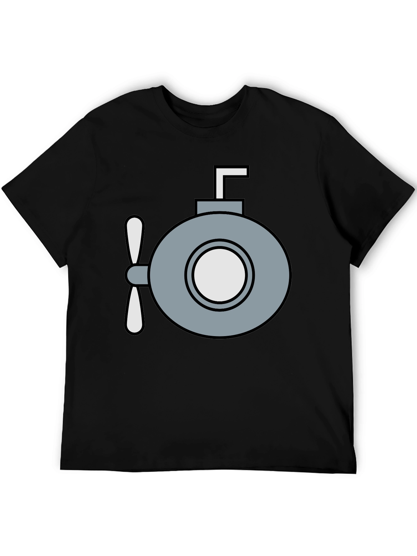 Submarine Graphic T-Shirt - Quirky Navy Style
