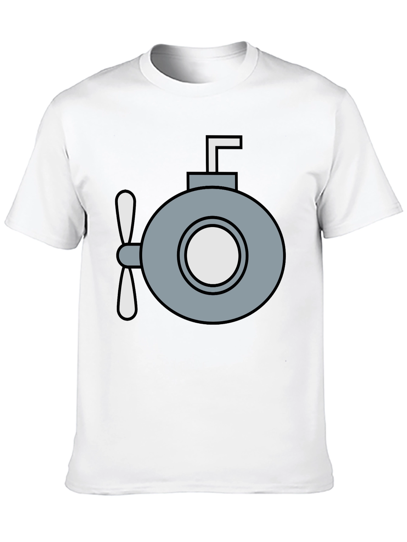 Submarine Graphic T-Shirt - Quirky Navy Style