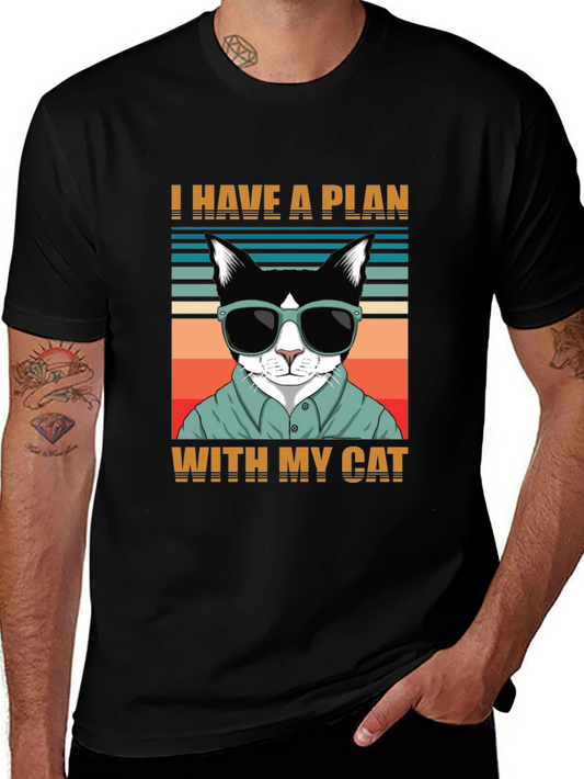 I Have A Plan With My Cat T-Shirt