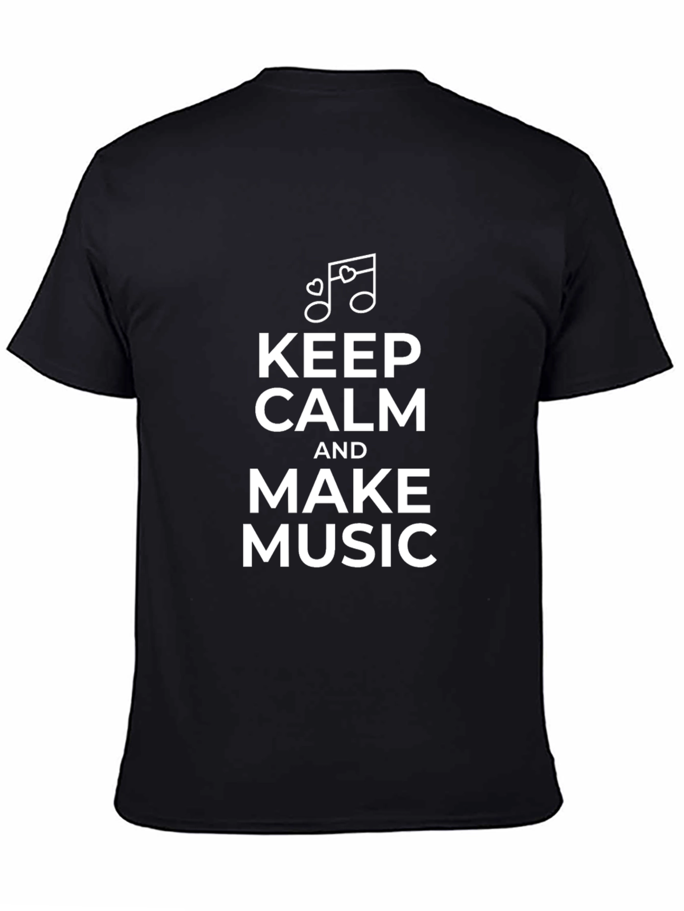 Keep Calm & Make Music Black T-Shirt