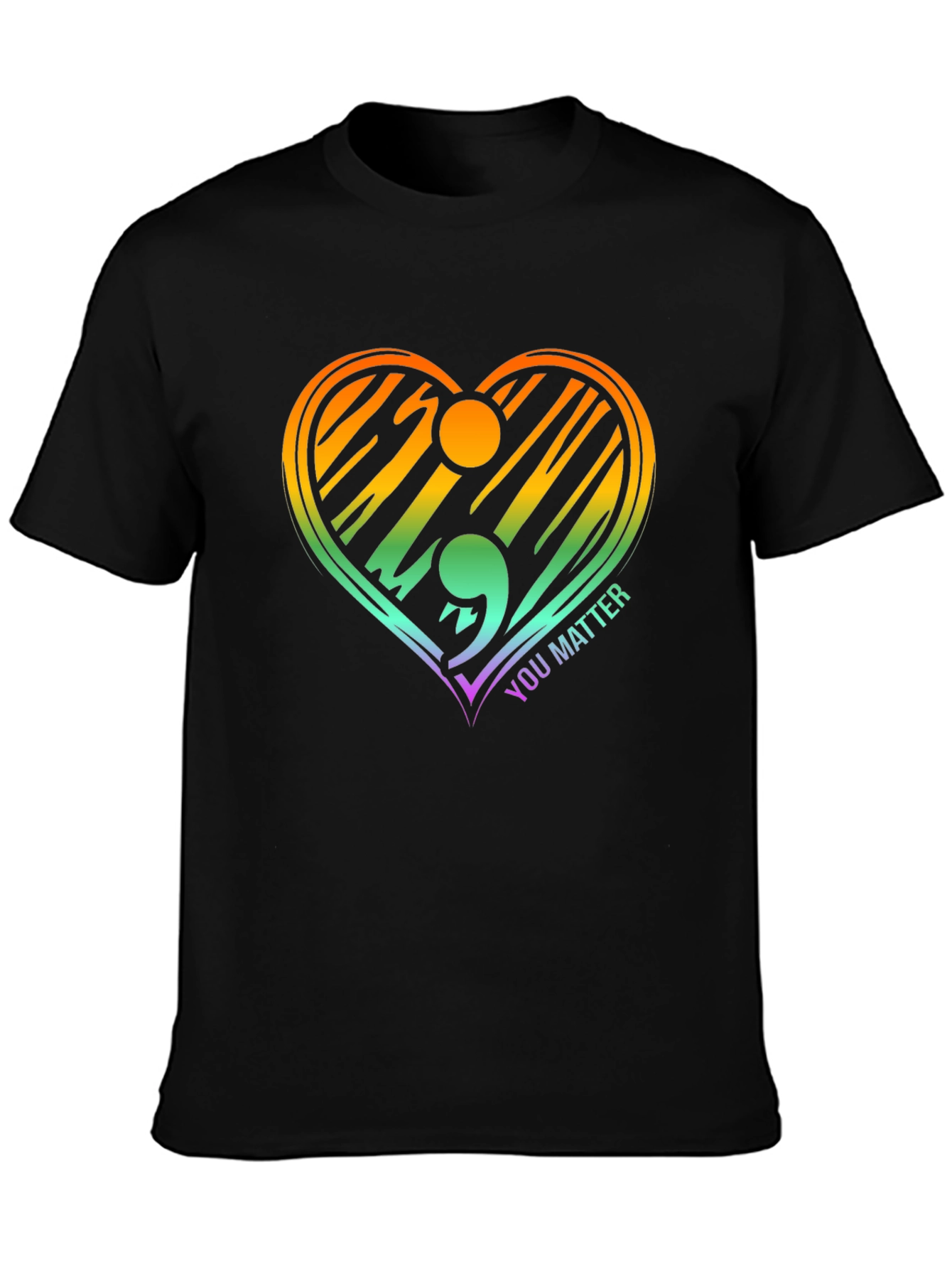 You Matter Semicolon Heart T-Shirt
