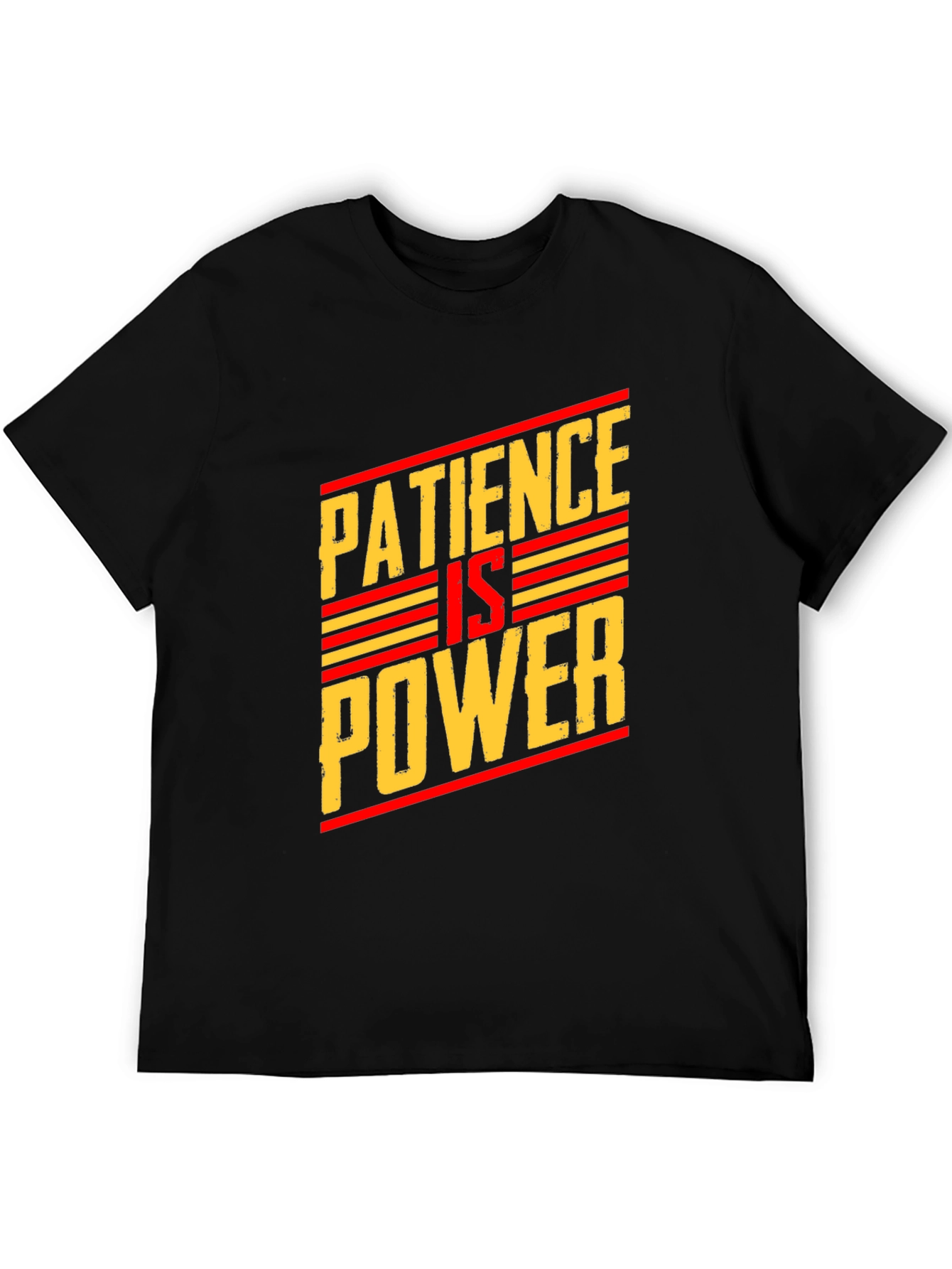 Patience Is Power Graphic T-Shirt - Black