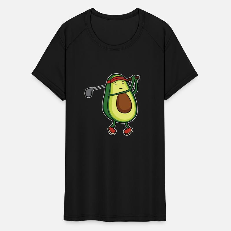 Funny avocado golf swing golf player gift