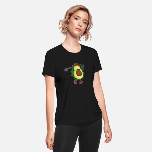 Funny avocado golf swing golf player gift