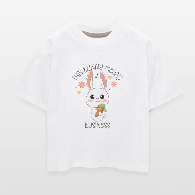 Funny Bunny, Rabbit, Hare art with Black Text Gift