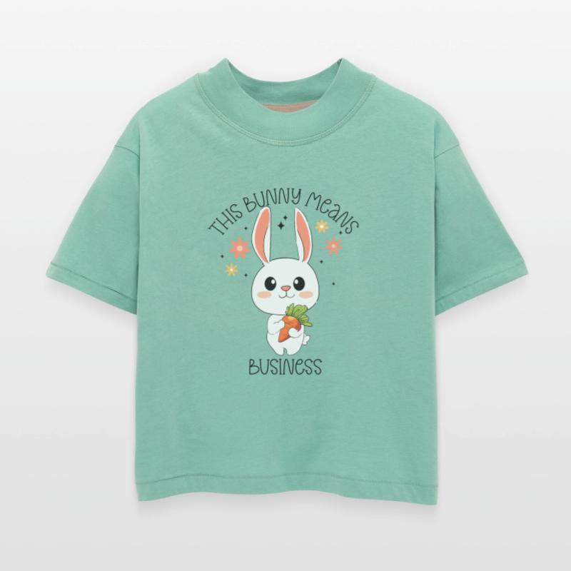 Funny Bunny, Rabbit, Hare art with Black Text Gift