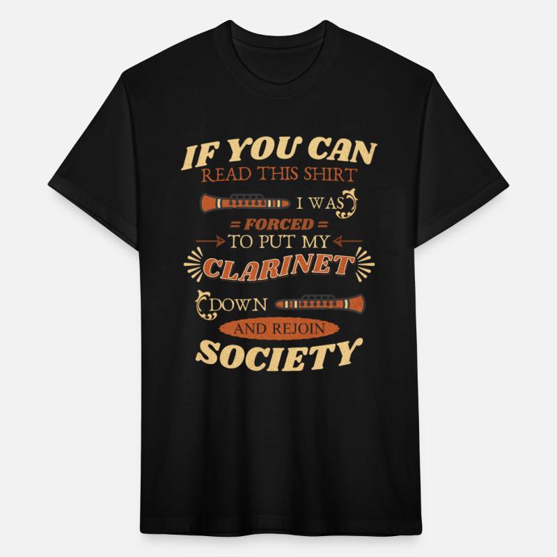 Funny Clarinet Introvert Retro Vintage Style