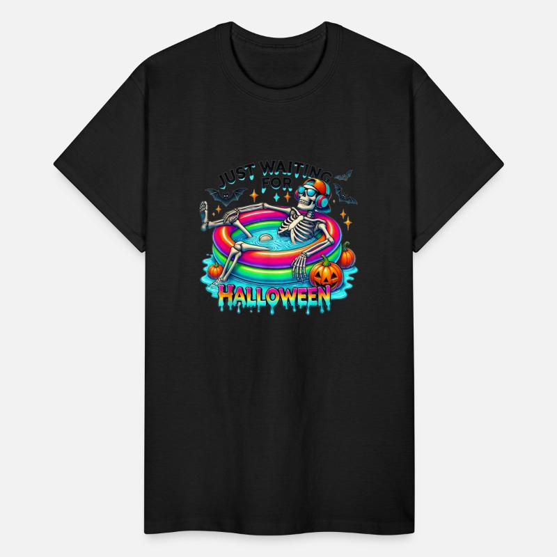 Funny Just Waiting For Halloween Skeleton