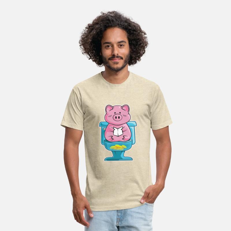 Funny Pig On Toilet Piggy Bank Potty Training Pun