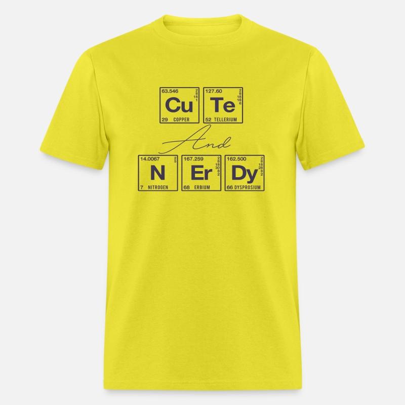 Funny saying for scientists & nerds: cute & nerdy