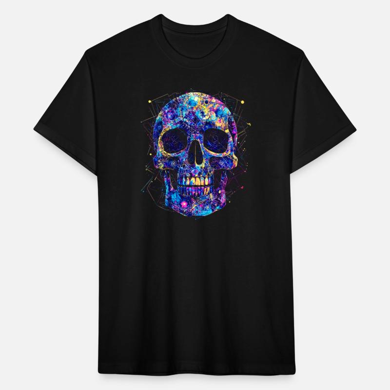 Futuristic Geometric Skull | by Asarteon