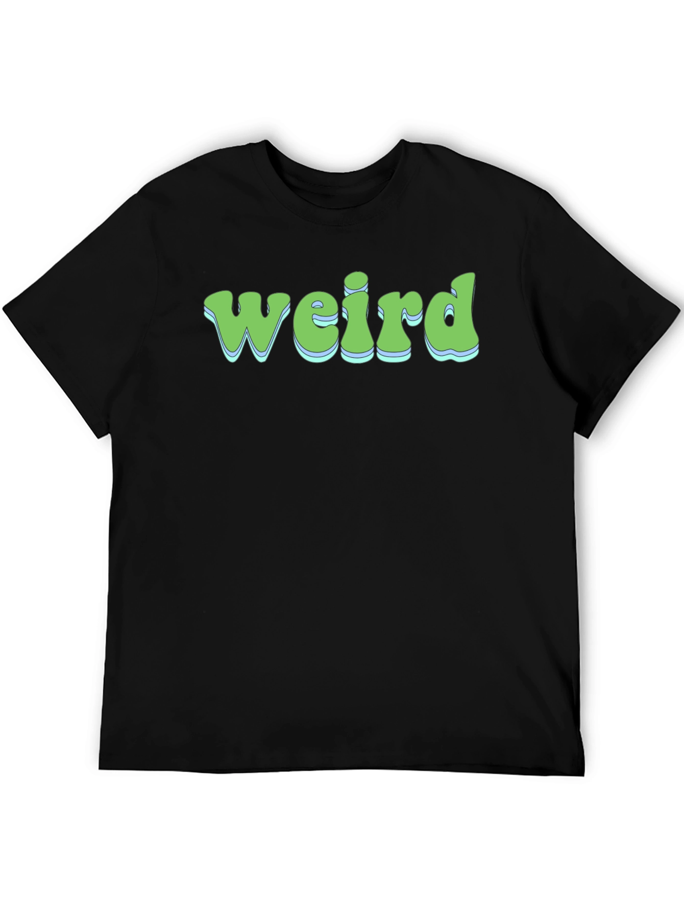 Weird Graphic Print Crew Neck T-Shirt