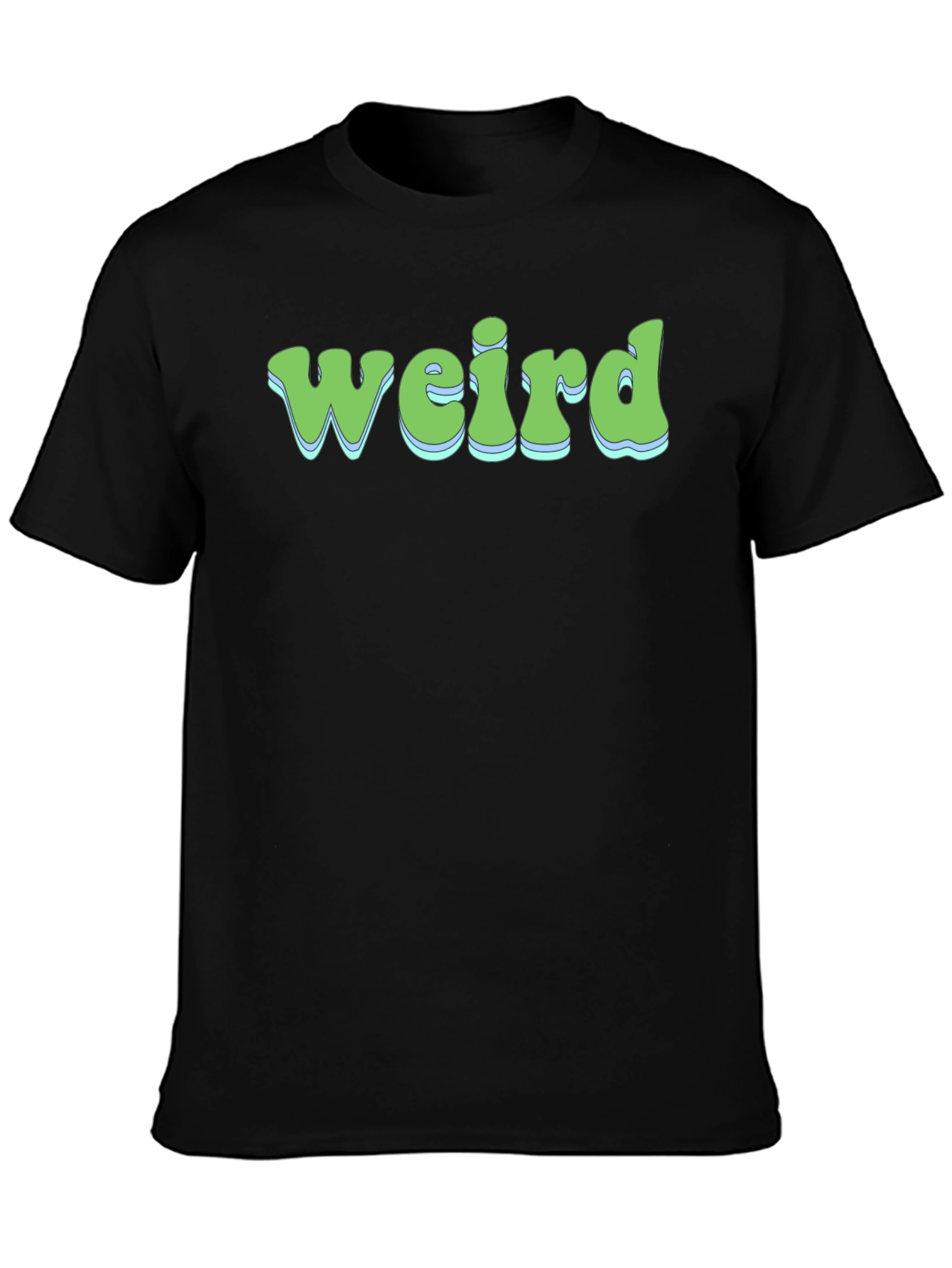 Weird Graphic Print Crew Neck T-Shirt