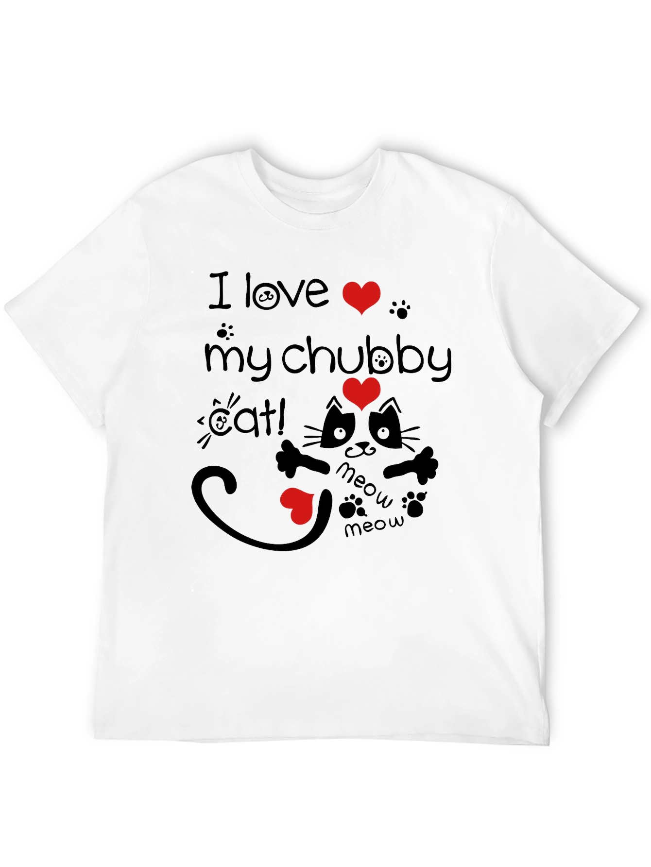 I Love My Chubby Cat Graphic Tee