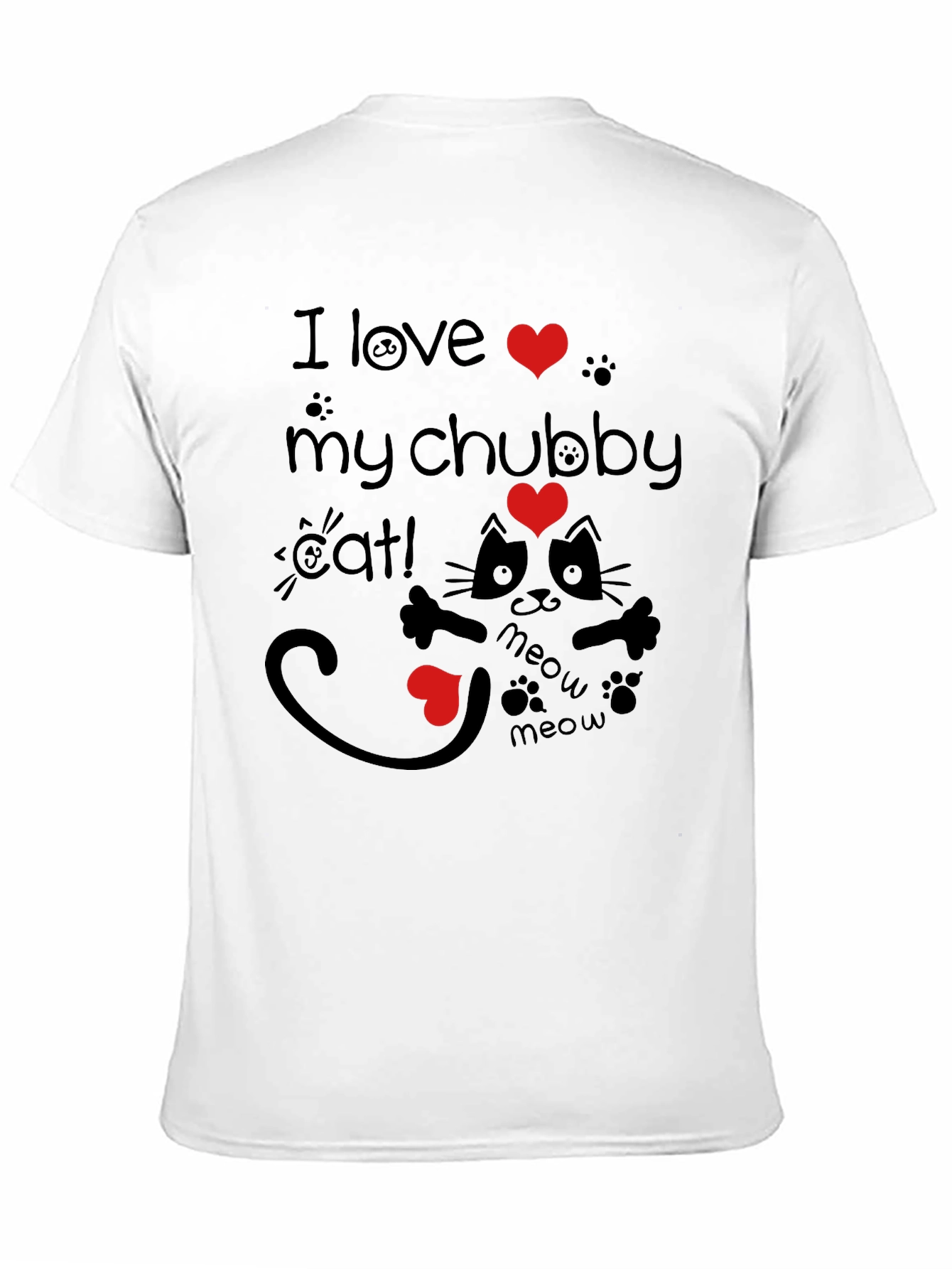 I Love My Chubby Cat Graphic Tee