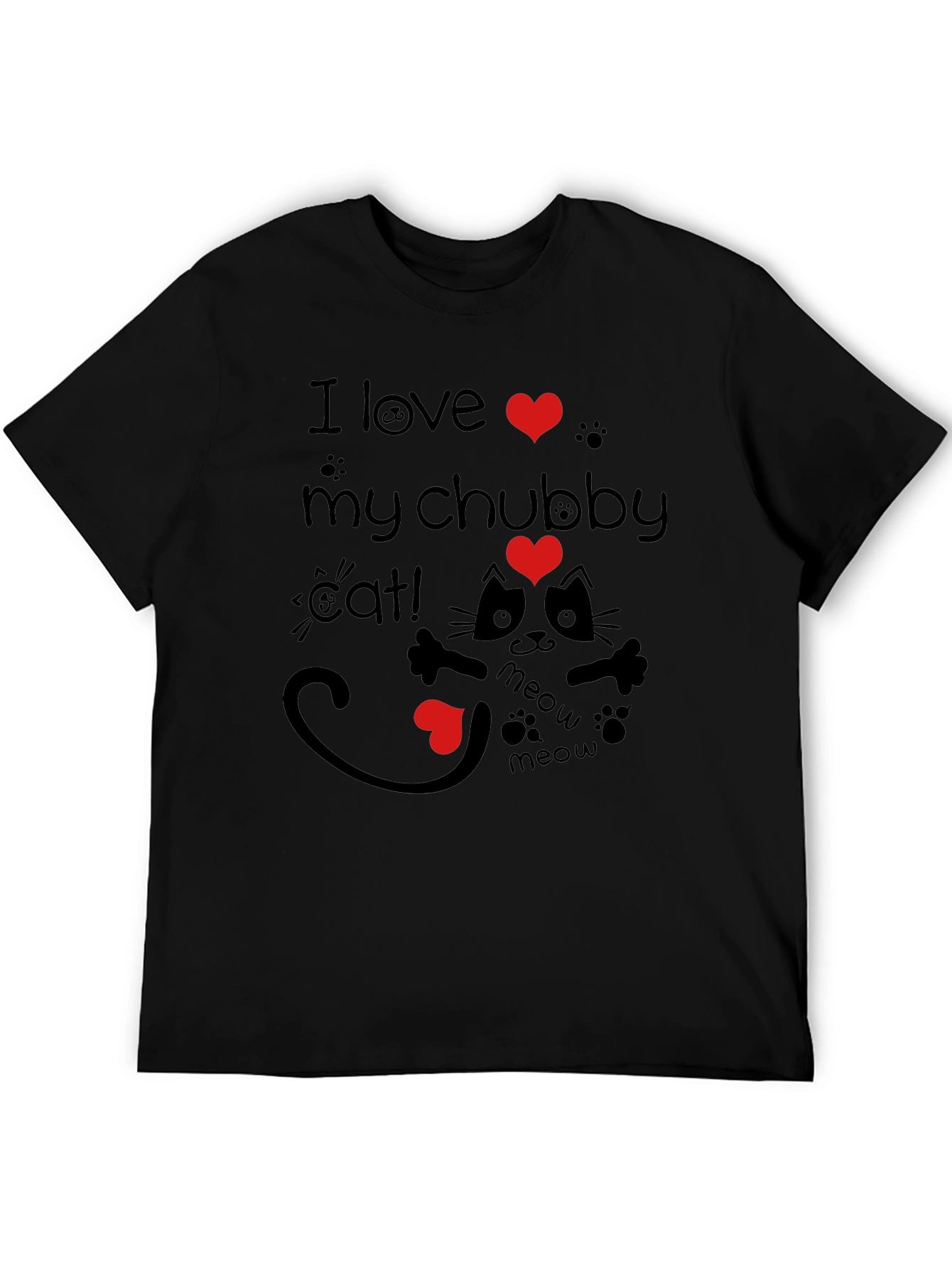 I Love My Chubby Cat Graphic Tee