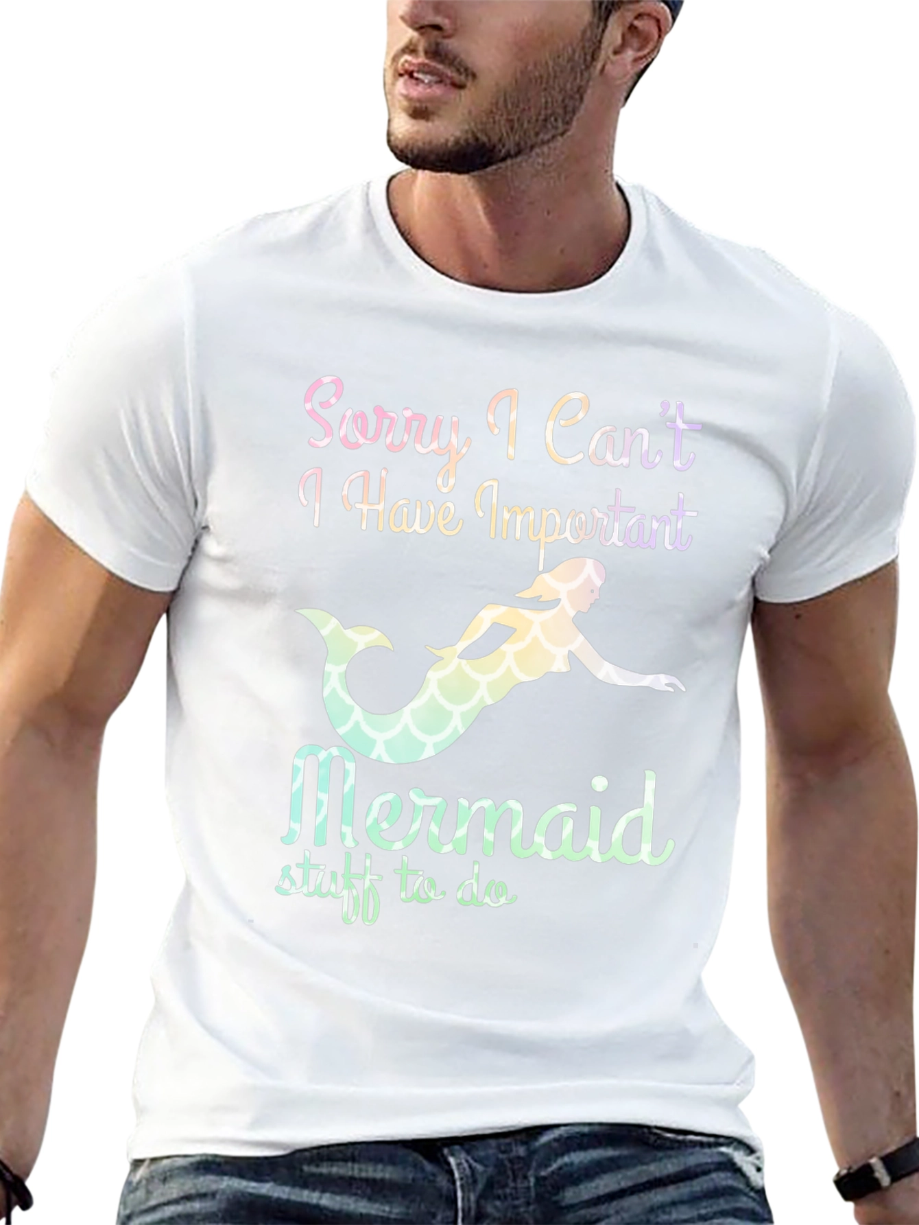 Mermaid Graphic T-Shirt - Funny Novelty Tee