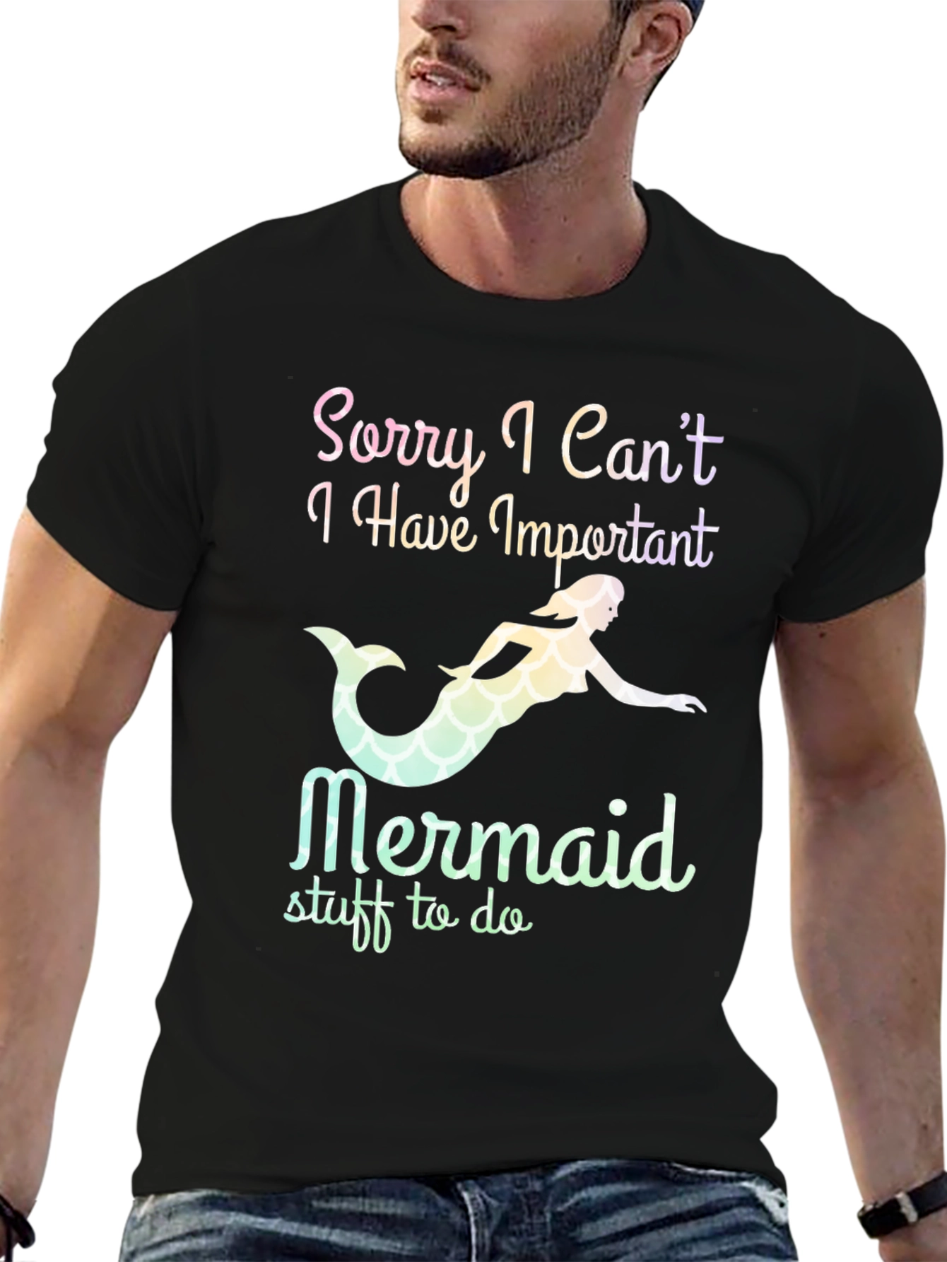 Mermaid Graphic T-Shirt - Funny Novelty Tee