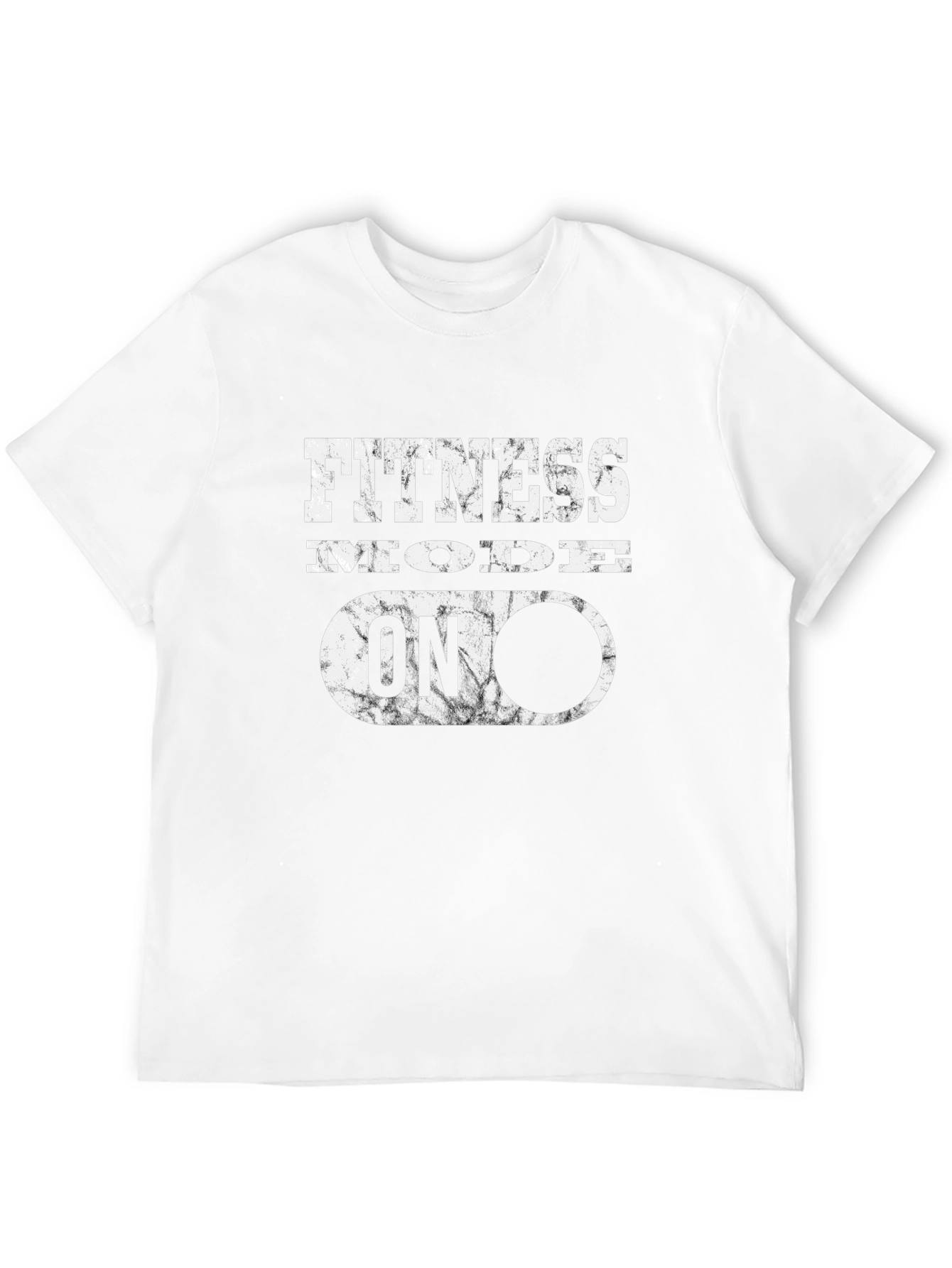 Fitness Mode On Graphic Tee - Black Cotton T-Shirt