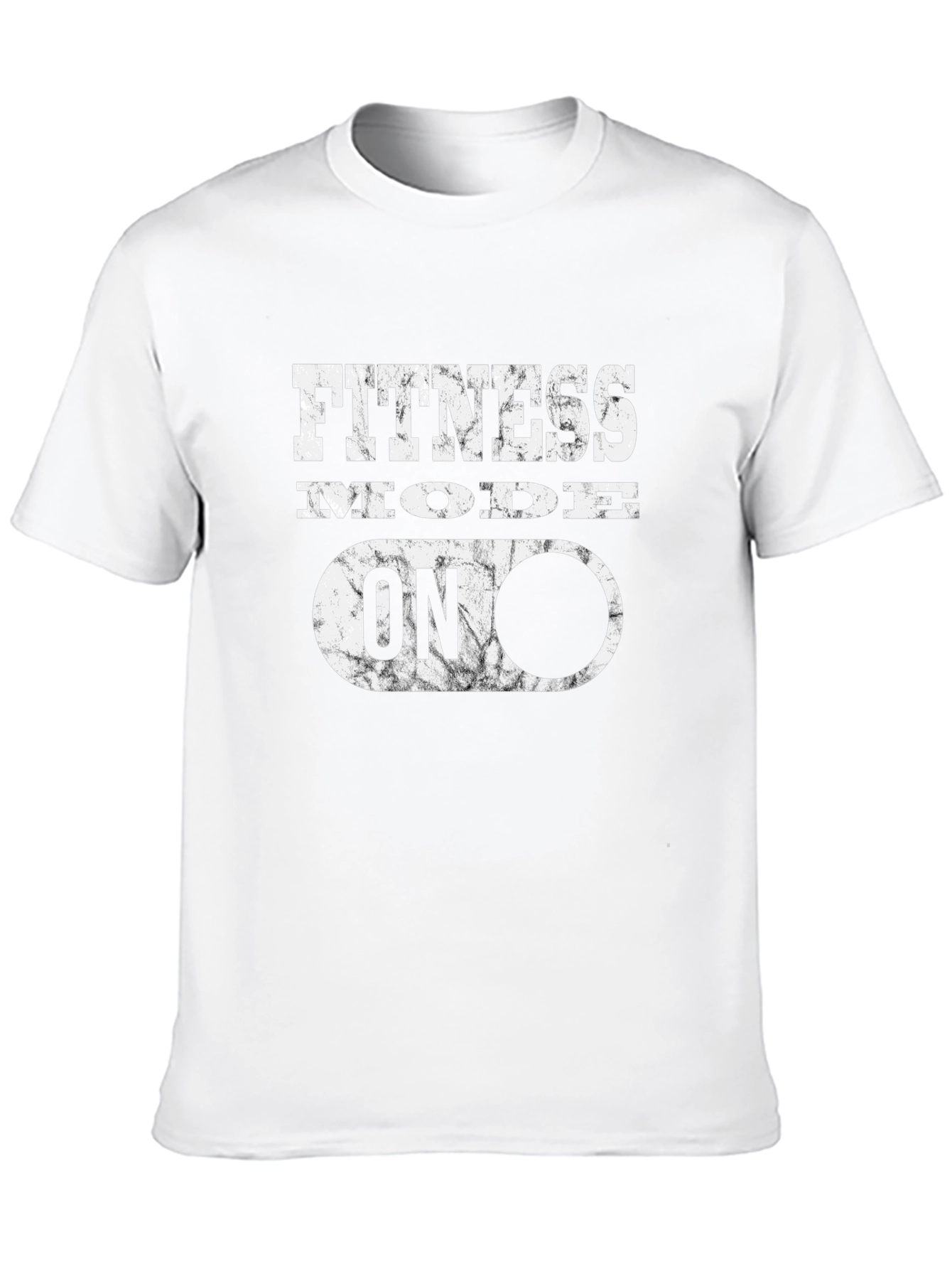 Fitness Mode On Graphic Tee - Black Cotton T-Shirt