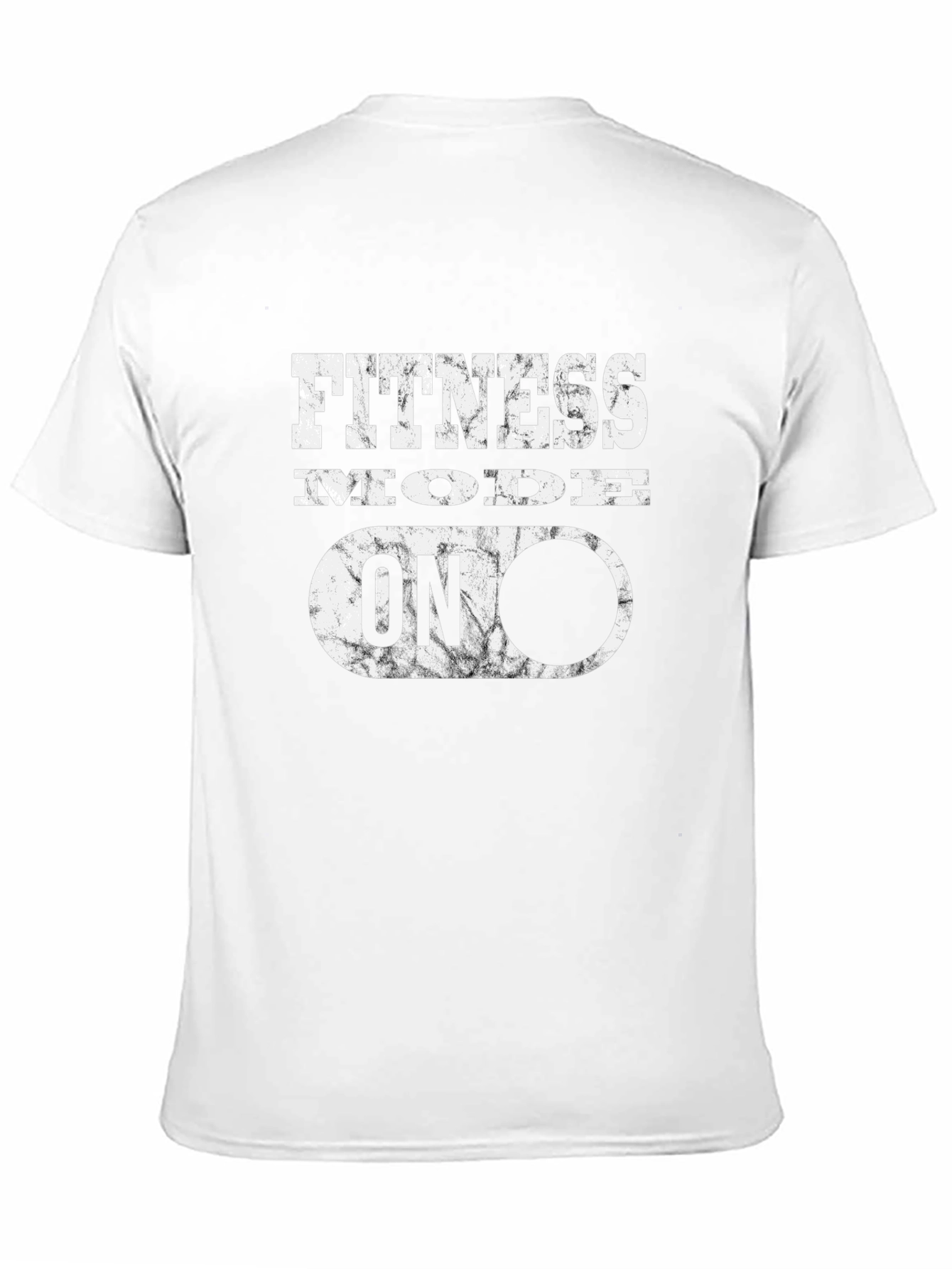 Fitness Mode On Graphic Tee - Black Cotton T-Shirt