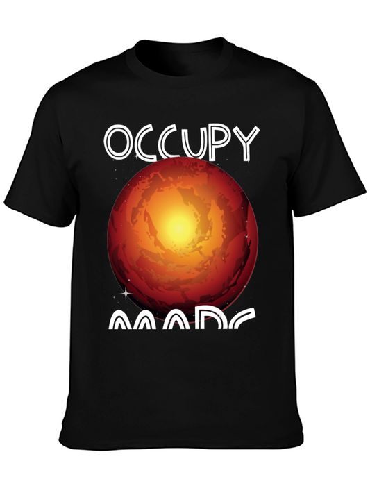 Occupy Mars Graphic T-Shirt - Space Exploration Tee
