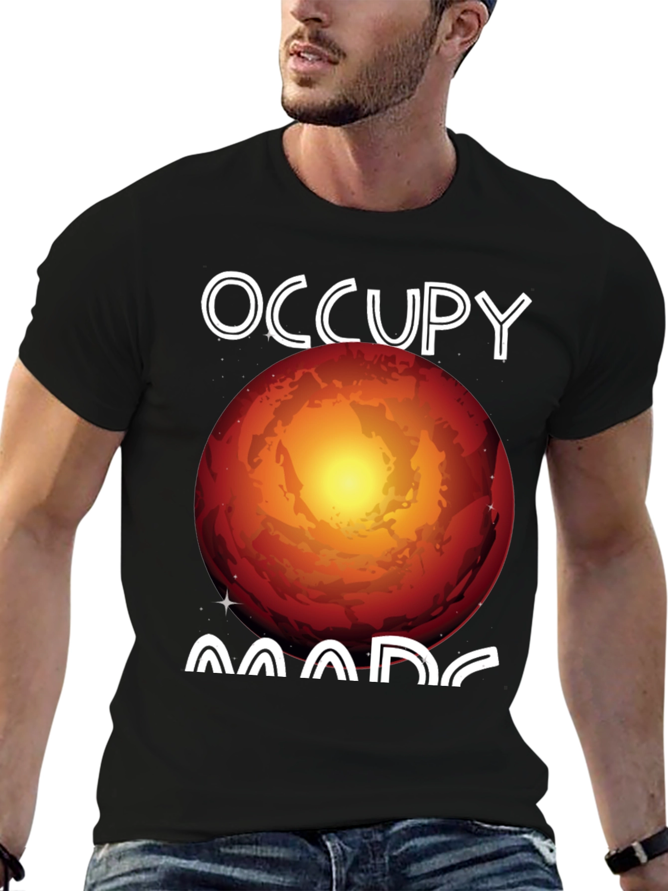 Occupy Mars Graphic T-Shirt - Space Exploration Tee