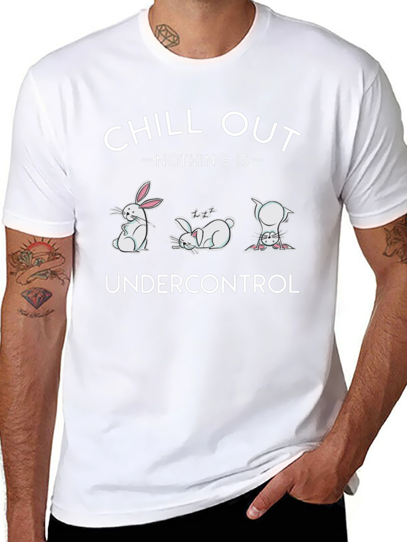 Chill Out T-Shirt Funny Bunny Graphic Tee