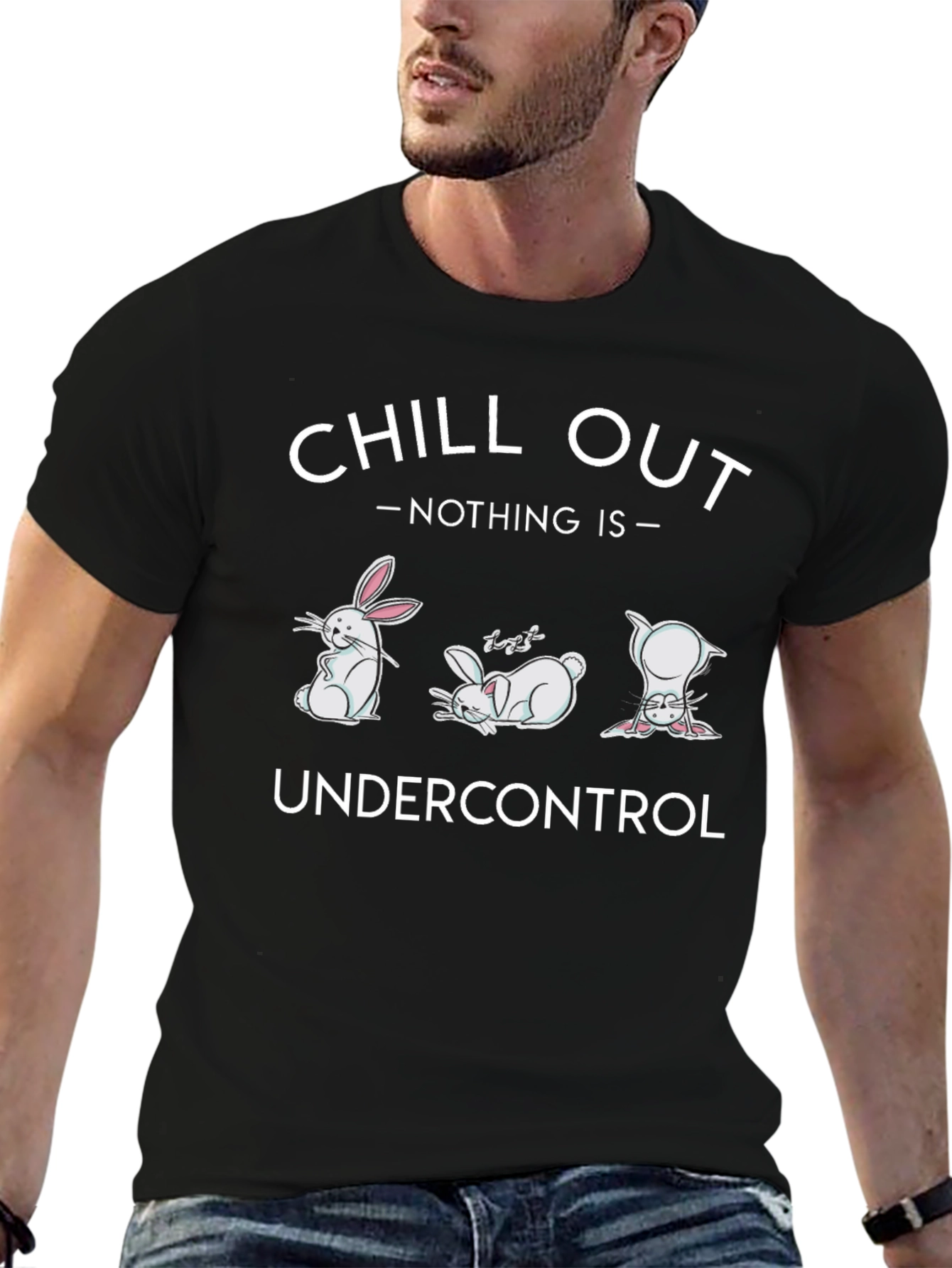 Chill Out T-Shirt Funny Bunny Graphic Tee
