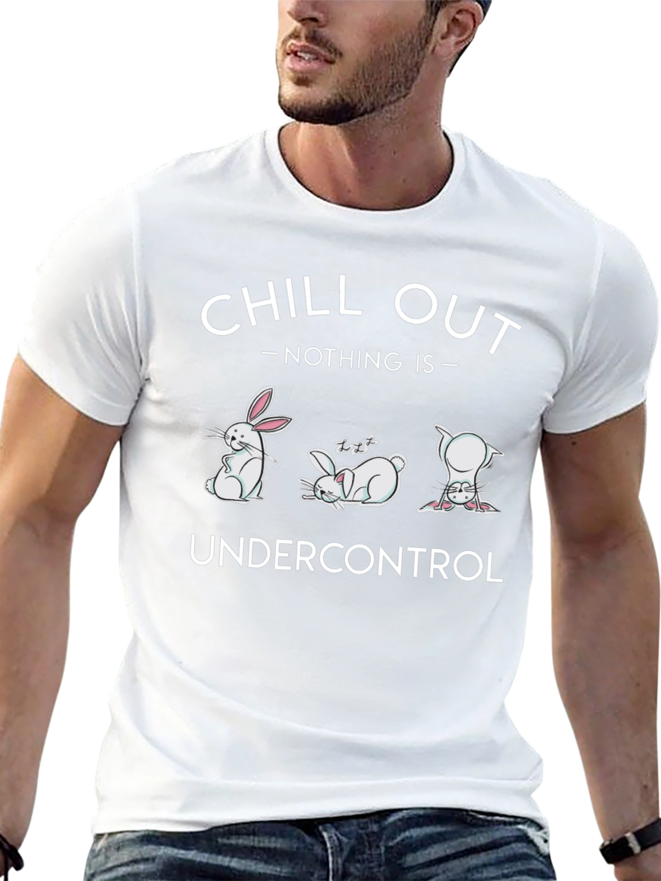 Chill Out T-Shirt Funny Bunny Graphic Tee