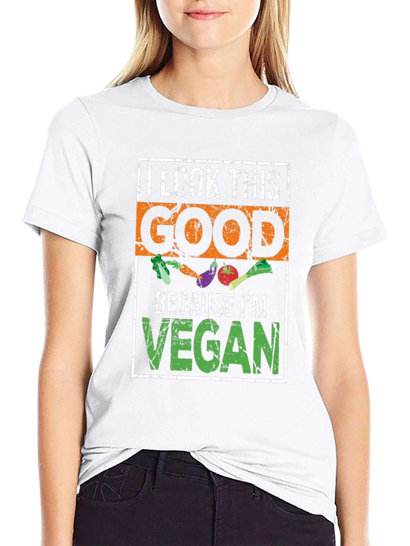 I Look This Good Because Im Vegan T-Shirt