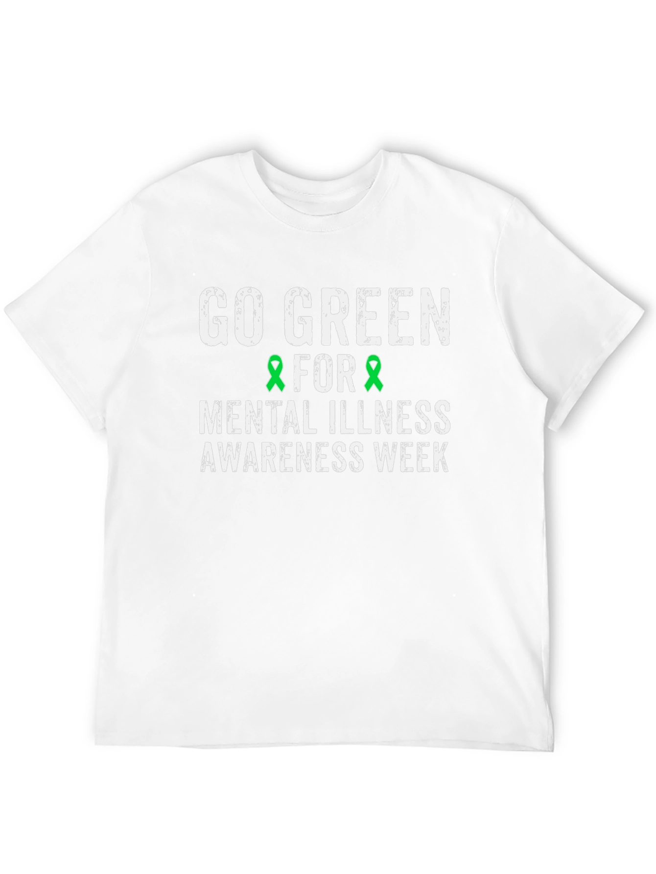 Go Green Mental Illness Awareness T-Shirt